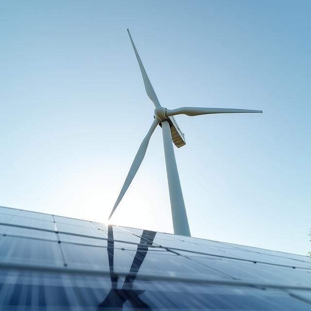Inauguración de instalación eólica profesional